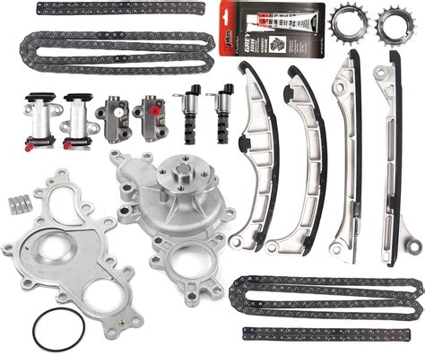 Mplus Timing Chain Kit And Water Pump And 2 Pcs Engine Variable Timing Control Solenoid