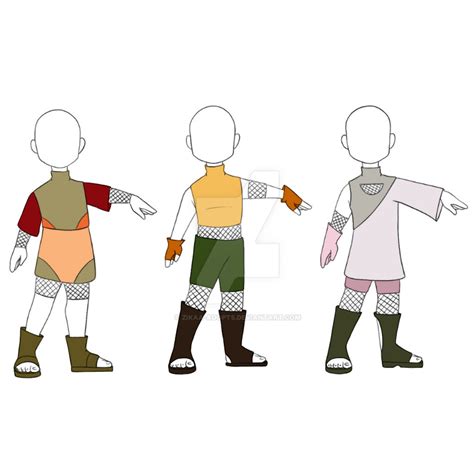 Naruto Outfit Adoptables Collab 14 {3 3 Open} By Zikaa Adopts On Deviantart