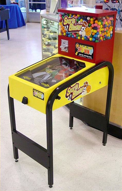 1 Sports Blaster Gum Ball Vending Pinball Machine Game 1830183603