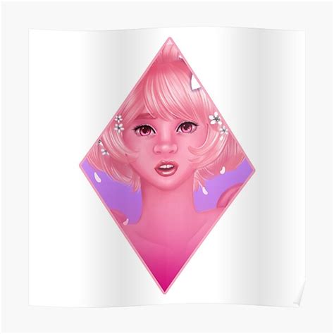 Little Pink Diamond Poster By Bella Marinelli Redbubble