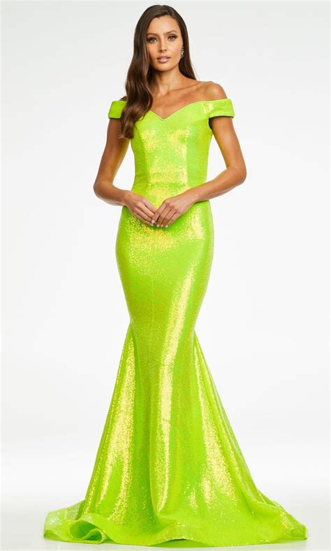 Ashley Lauren 11109 Sequin Mermaid Gown Couture Candy