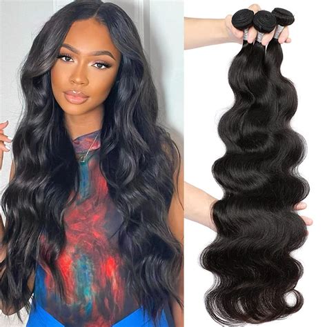 Amazon A Brazilian Body Wave Bundles Inch Bundles