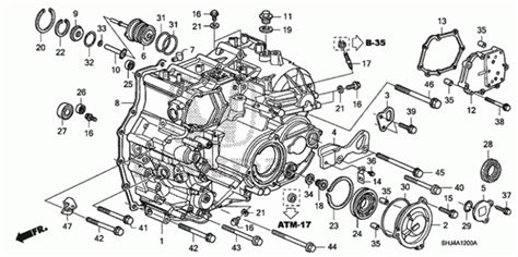 2007 Honda Odyssey Engine Parts Diagram