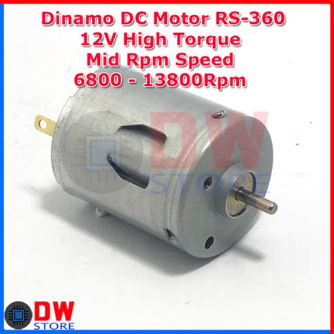 Jual Dinamo Dc Motor Rs Rs Dc V V V V Mid Rpm High