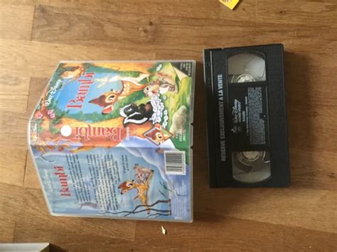 Cassette Video Vhs Dessin Anime Classique Disney Bambi Eur