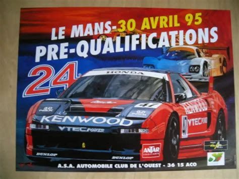 Affiche Heures Du Mans Essais Prequalificatifs Eur