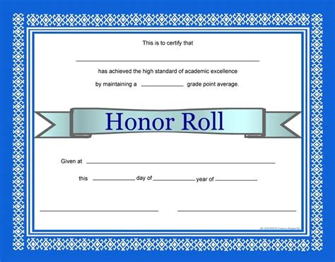 16 Prestigious Honor Roll Certificates - Kitty Baby Love