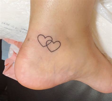 Two Hearts Tattoo Heart Hearttattoo Tinytattoo Smalltat