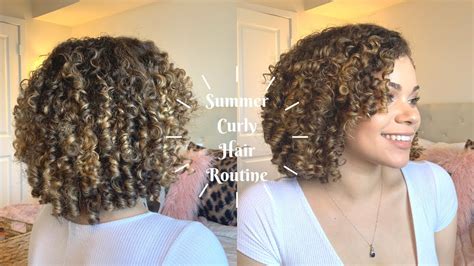 My Summer Curly Hair Routine 3a3b Curl Type Soft And Defined