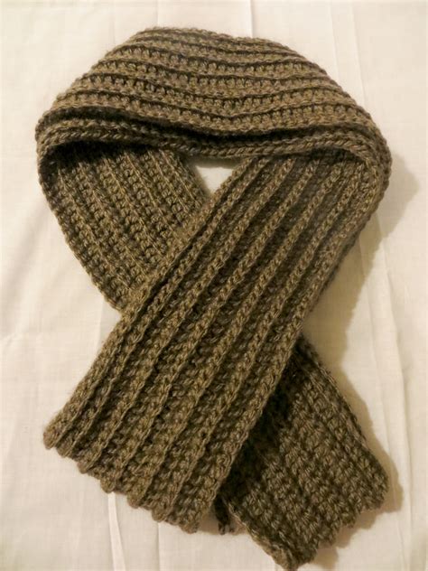 Two Forty Six Easy Crochet Ribbed Scarf