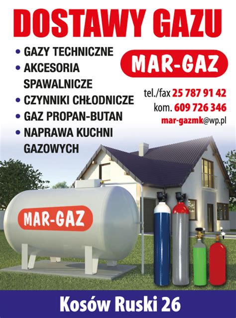 MAR GAZ Kosów Ruski Gazy Techniczne Akcesoria Spawalnicze Czynniki