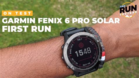 Garmin Fenix 6 Pro Solar First Run With New Solar Charging Fenix YouTube