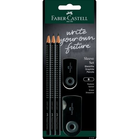 Conjunto Faber Castell 217059 Grip Preto Ref 114375