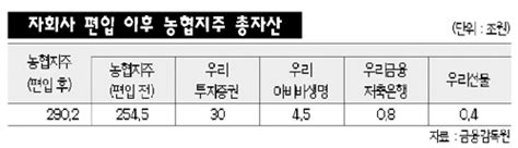 금융위 우리투자증권 농협금융 자회사 편입 승인