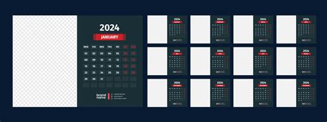 Calendario Muro Calandrar Modelo Vector En Vecteezy