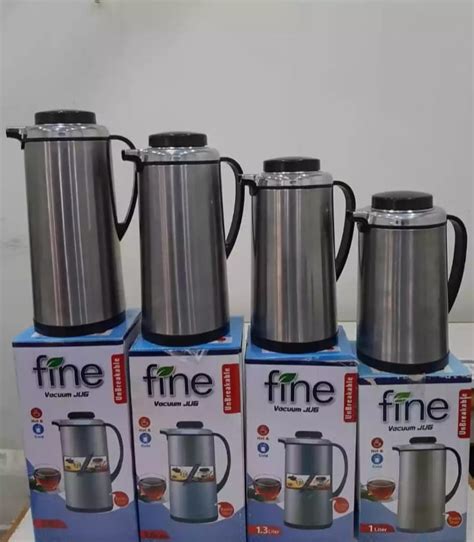 Double Steel Tea Thermos Vacuum Flask Insulated Steel Hot Cool Thermos Jug Stainless