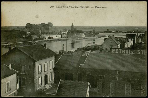 Conflans Sainte Honorine Panorama Carte Postale Ancienne Et Vue D