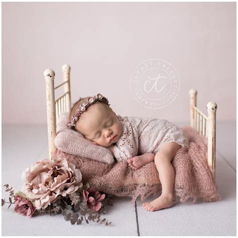 Newborn babygirl blush tones – Artofit