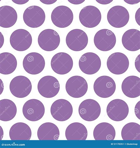 Polka Dot Background Seamless Pattern Purple Dot On White Background