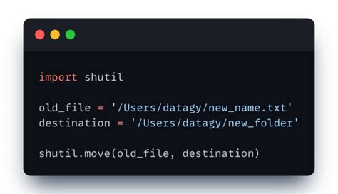 How To Move Files In Python Os Shutil Datagy