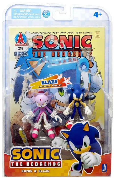 Sonic The Hedgehog Comic Series Sonic Blaze 3.5 Action Figure 2-Pack ...