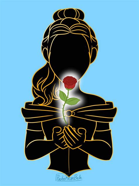 Belle Silhouette By Puertoricanbelle Silhueta Princesa Disney Arte