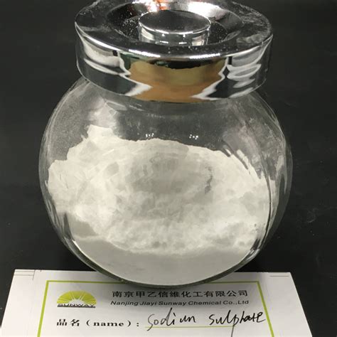 Crystalline Sodium Sulfate Anhydrous Na2SO4 Colorless Crystal Powder