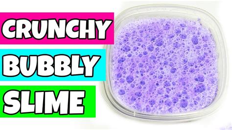 How To Make Super Crunchy Bubble Slime Diy Most Satisfying Slime Asmr Easy Slime Recipe Youtube