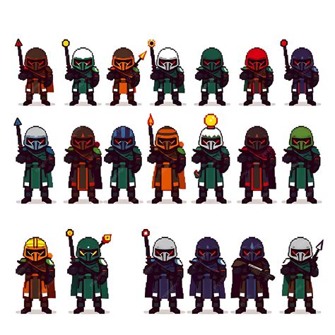 Premium Photo 16 Diverse Tenrec Trooper In 4 Bit Pixel Art Grid