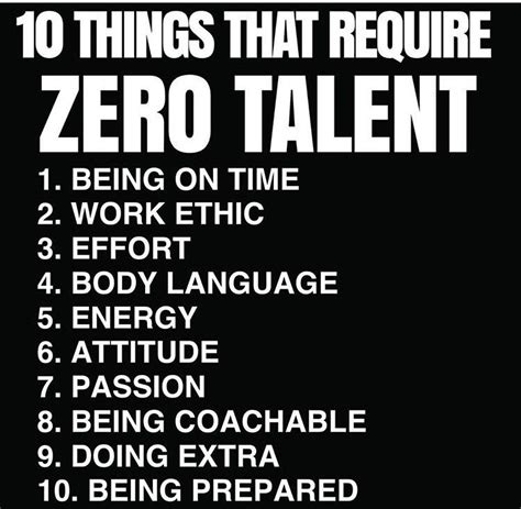 Things That Require Zero Talent Work Quotes Great Quotes Life