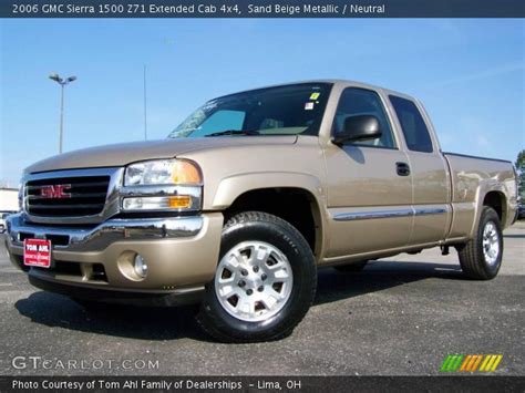 Sand Beige Metallic 2006 Gmc Sierra 1500 Z71 Extended Cab 4x4 Neutral Interior Gtcarlot