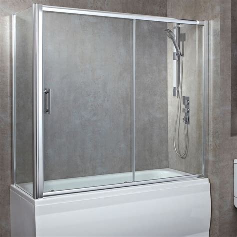 Over Bath Screen Hinged Sliding Door Bath Screens Shower Over Bath