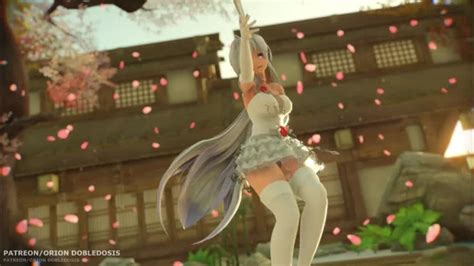 Haku White Lace Dress Tokio Funka Mmdtube