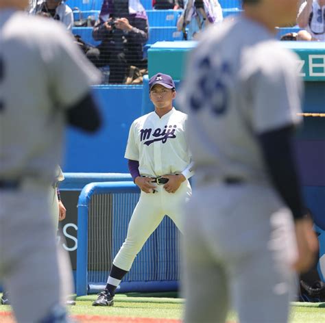 明大、ドラ1候補の宗山塁が4試合連続欠場でも慶大に先勝 「いろいろな方と相談しながら」監督 アマ野球写真ニュース 日刊スポーツ