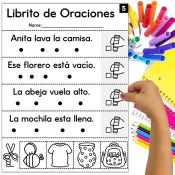 Oraciones Simples No Prep By The Bilingual Rainbow Tpt