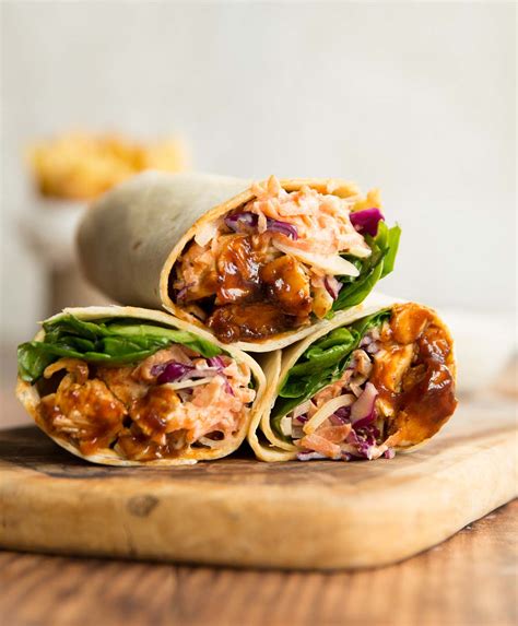 Bbq Chicken Wraps Homemade Coleslaw Don T Go Bacon My Heart