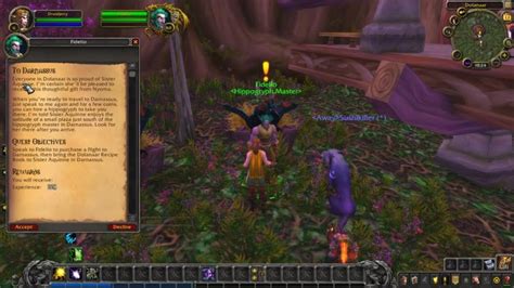 How To Do To Darnassus Quest World Of Warcraft Help Guide Youtube