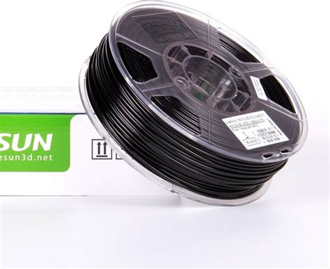 ESun PETG Solid Black Zwart 1 75mm 3D Printer Filament 1kg Bol