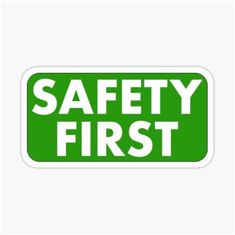 "Safety First" Sticker for Sale by fettedelavie | Redbubble