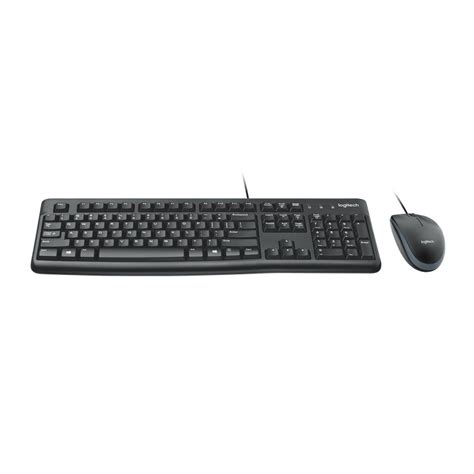 Kit Teclado E Mouse Usb Logitech Mk Preto Fio Shopee Brasil