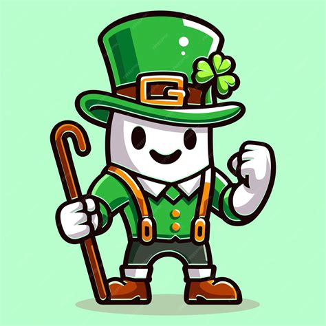 Premium Vector Free Vector Cute Character Celebrate St Patricks Day