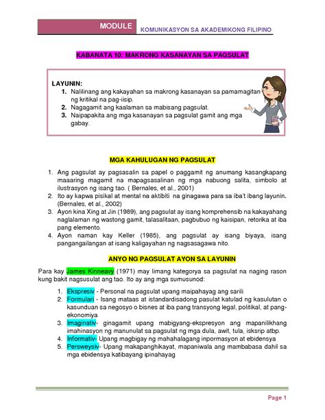 Solution Kabanata Makrong Kasanayan Sa Pagsulat Studypool Hot Sex Picture