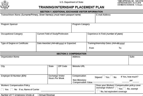 DS 7002 Training Internship Placement Plan