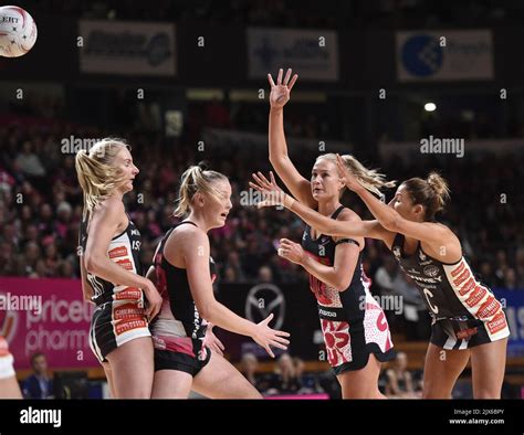 Chelsea Pitman Of The Thunderbirds During The Round Super Netball