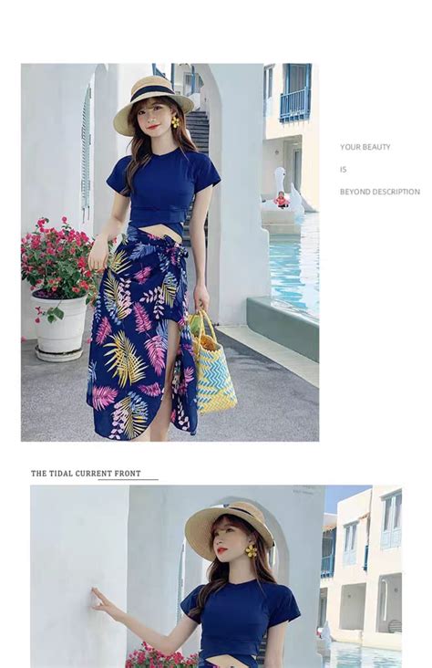 Surf Women S Swimsuit Three Piece Sportswear Plus Size Bikini Korean Sexy Swimsuit Swimsuit Lady