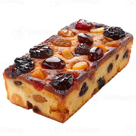 Tasty Fruitcake On Transparent Background Png