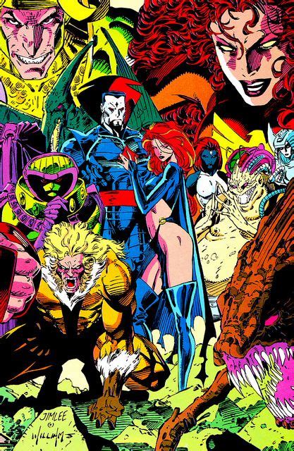 X Men Rogue Gallery By Jim Lee Scott Williams Doctor Strange Comic