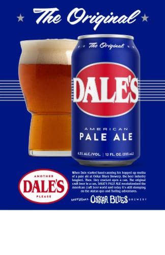 Oskar Blues Dale S Pale Ale Craft Beer Single Can 19 2 Fl Oz Kroger