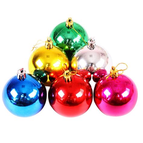 Stuks Kerst Ballen Plastic Opknoping Kerstboom B Grandado