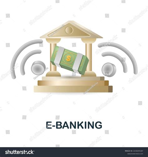 Ebanking Icon 3d Illustration Fintech Industry Stock Vector Royalty Free 2218205187 Shutterstock